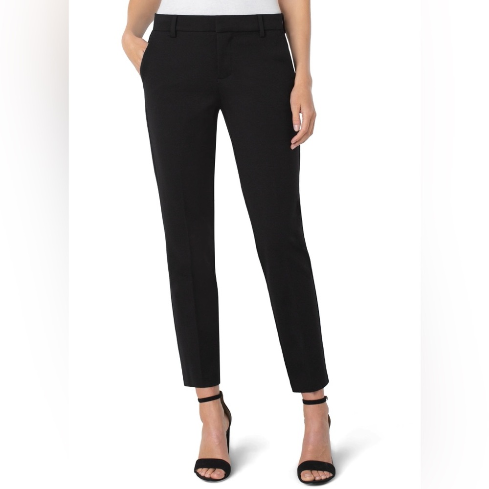 Liverpool Los Angeles Kelsey Ponte Knit Trouser Pants - Black Size 14 Petite